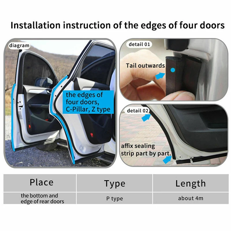 6 м Z тип двери автомобиля резиновые Звукоизолированные Wertherstrip полые уплотнительные полосы прочный