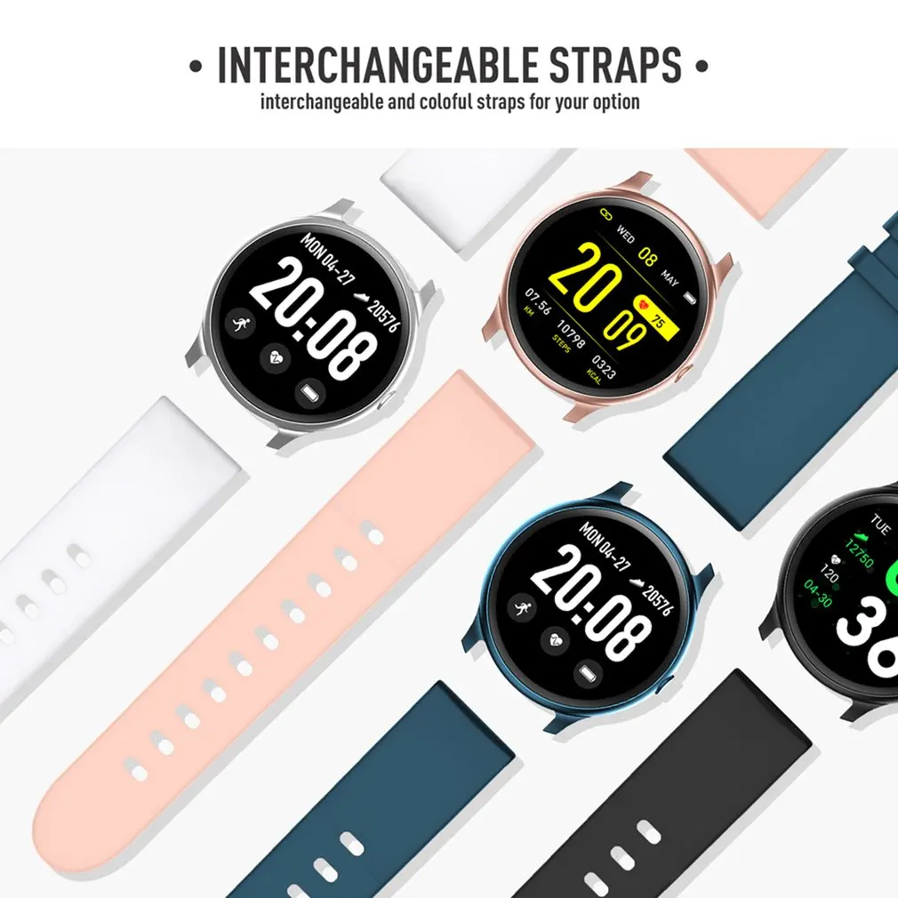 

KW19 Smart Watch Women Heart Rate Monitor Multi-Languages IP67 Waterproof Men Sport Watch Fitness Tracker For Android IOS