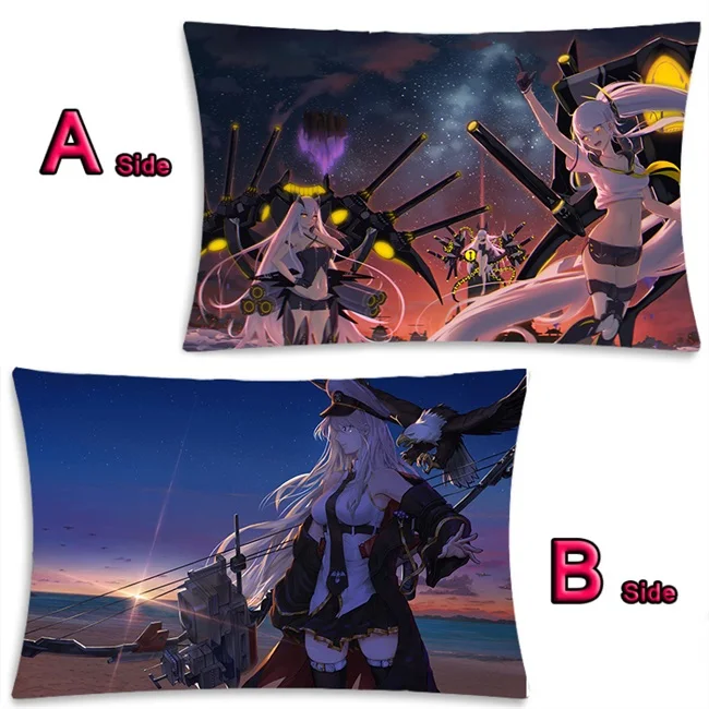 19 Аниме игра Azur Лейн USS Laffey прославленный Yuudachi Dakimakura длинная подушка для объятий Чехол Подушка для фанатов наволочка 35x55 см - Цвет: 19