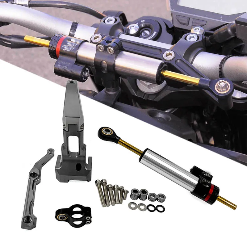 Motorcycle Stabilizer Steering Damper with Mounting Bracket Kit MT 09 Tracer For YAMAHA MT-09 Tracer 2015