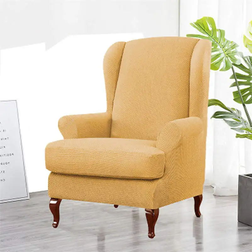 Стрейч Wingback Slipcover крыла чехлы для стульев Кресло откидное кресло протектор