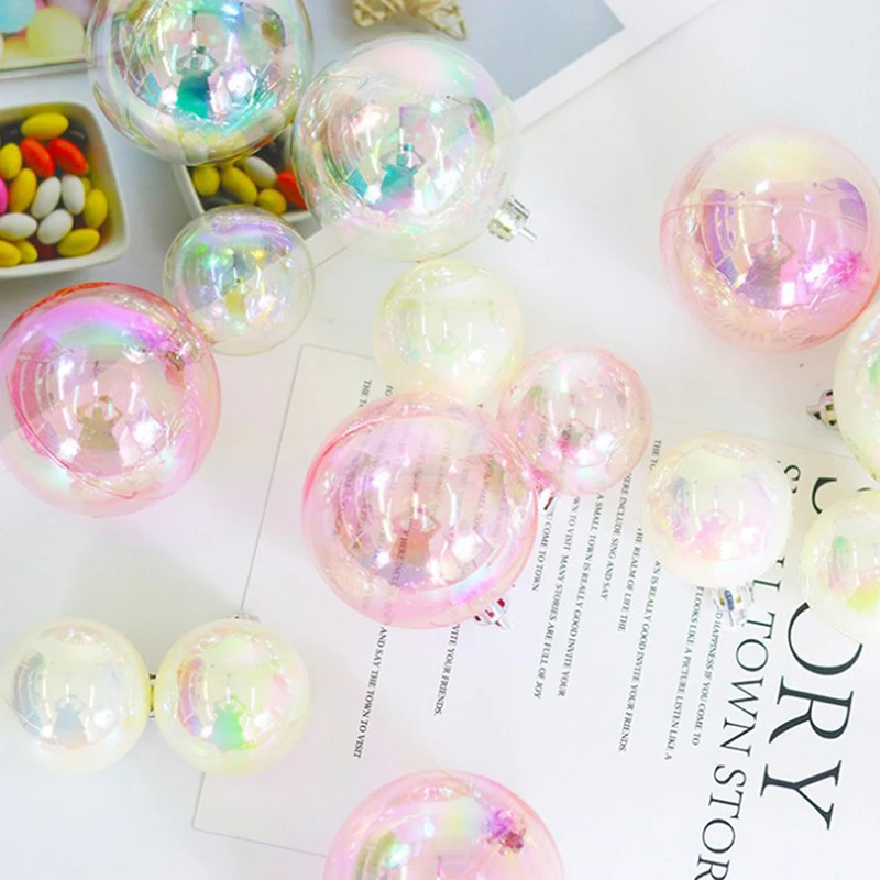 Transparent Bubble Ball Christmas Tree Hanging Bow Cake Baking Decoration DIY Wedding Birthday Party Supplier | Дом и сад