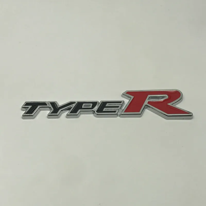 Изменение Typer наклейка на бампер применимо Honda изменение металла только наклейка на бампер Typer автомобильные брелки с логотипом 3D