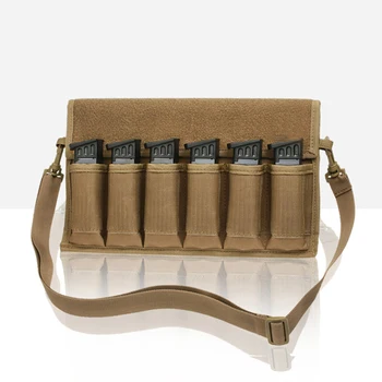 

600D Tactical Magazine Bag Molle Ammo Pouch Airsoft Paintball 6 Mag Shell Holster Ammo Carrier Military Shoulder Bag For Hunting