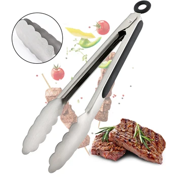 

Kitchen Accessories Barbecue Salad Food Clip BBQ Tongs Stainless Steel Kitchen Tools Multifunction Grill Tools Kitchen Gadgets