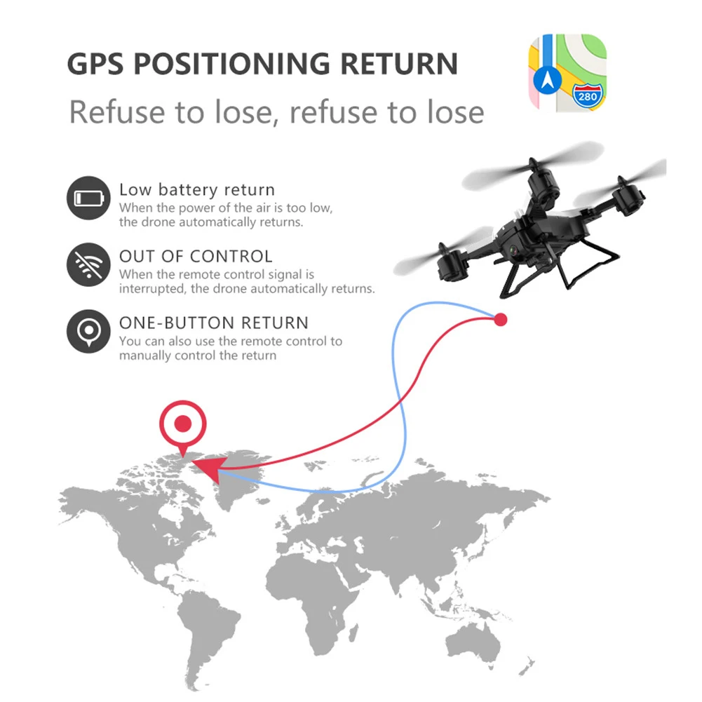 KY601G gps Дрон Квадрокоптер с 5G 4K HD камерой 2000 м Контроль расстояния RC вертолет дроны складная игрушка