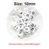 100pcs English Letter Silicone Alphabet Beads 10mm Silicone Cube Teether Beads DIY Name on Baby Teething Jewelry Nursing Toys 3