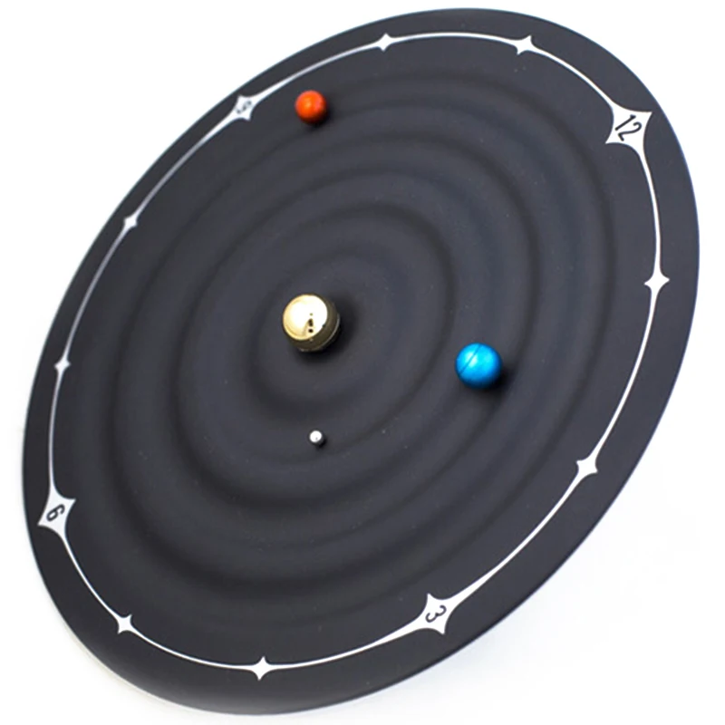  Creative Table Alarm Clocks Modern Design Track Galaxy Magnetic Clocks Planet Ball Desk Watches Wal