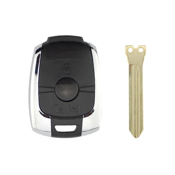 

RIOOAK 2 Buttons Replacement Remote Key Shell Case Fob For SsangYong Actyon/Kyron/Rexton/Korando With Uncut Blade