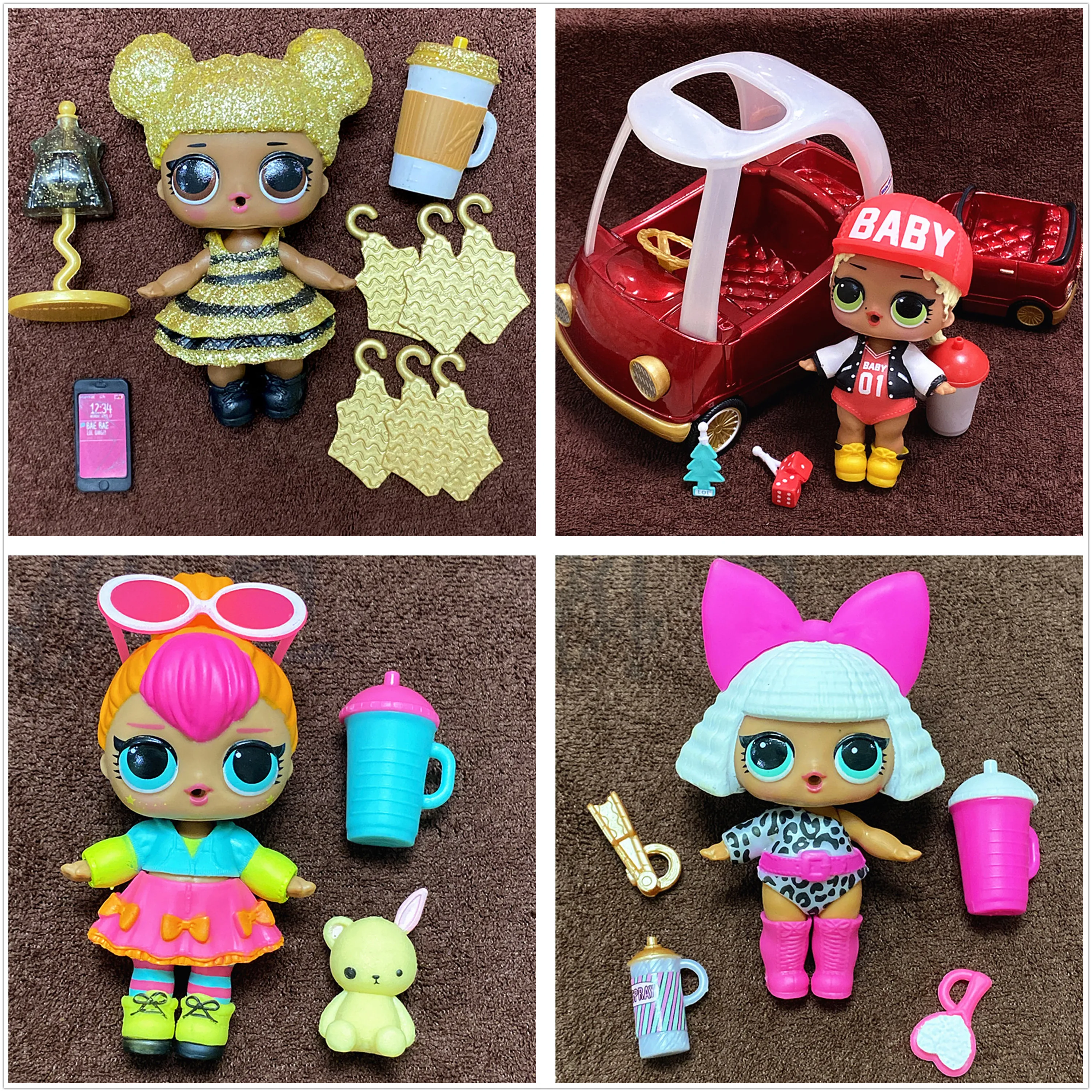 Super Rare Baby Kids Doll Glitter Queen Bee Series 1 w/ dress accessory 