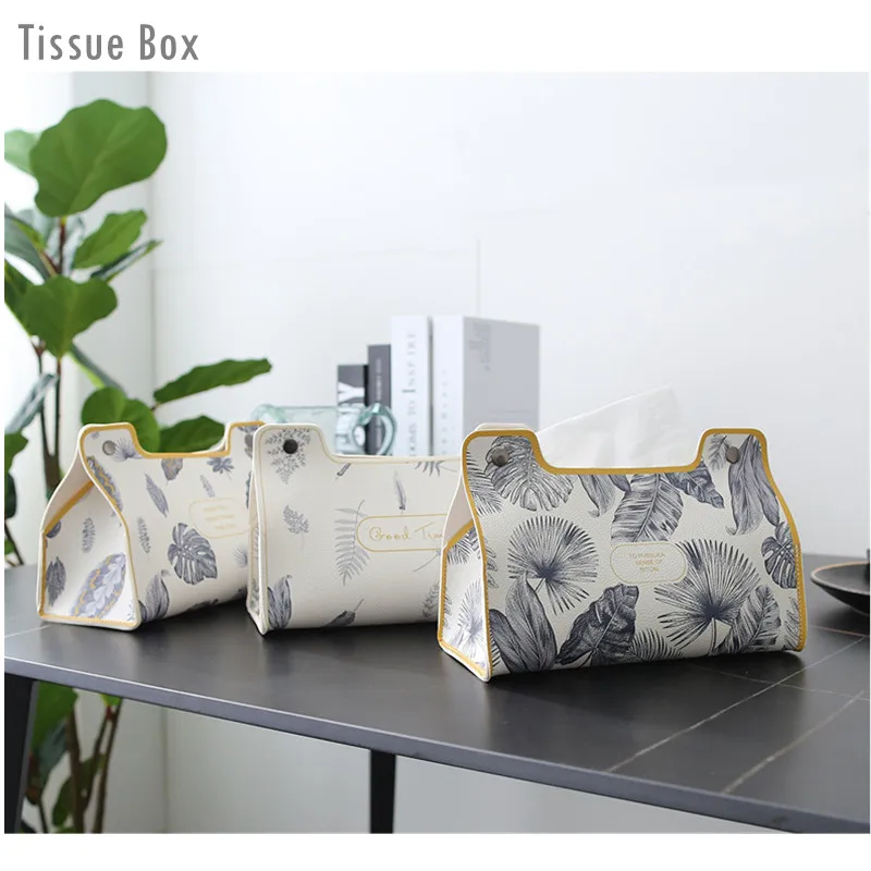 Dispenser Marble Pattern Container Napkin Paper Bag Paper Towel Box Tissue Case 