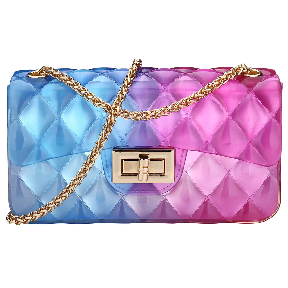 

Candy Color Crossbody Bags Female Colorful Flap Leather Shoulder Bag Fashion Party Purse Rectangle Pouch Jelly Bags