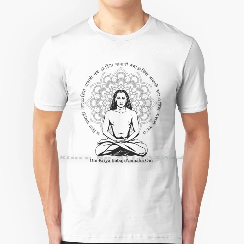 

Футболка Babaji из 100% чистого хлопка, креативная трендовая винтажная крутая Подарочная футболка в европейском и американском стиле