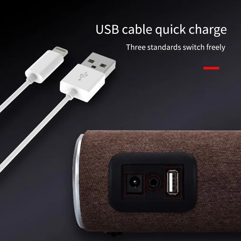 Bluetooth динамик быстрое зарядное устройство сабвуфер Беспроводное зарядное устройство 3 в 1 для Xiaomi для Iphone 11 Функция касания экрана power Bank