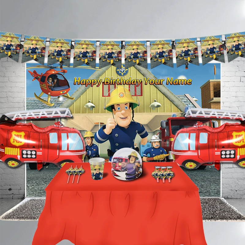 Fireman Sam Paper Napkins Party Tableware Serviettes Fireman Sam Party Supplies