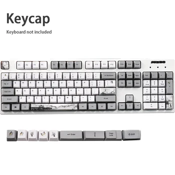 

113pcs/set PBT Keycap Replacement Decorative Cover OEM Profile Fashion Dye Subbed Office Mechanical Keyboards Ergonomic