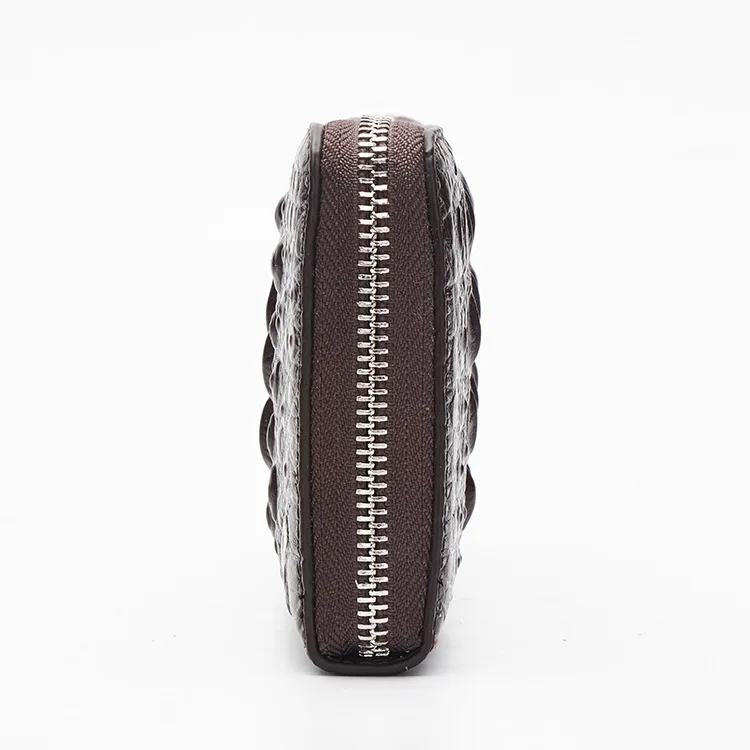 

New Style Crocodile Pattern Leather Wallet Men's Genuine Leather Long Zipper Handbag Business Handbag Large Capacity Men's Bag