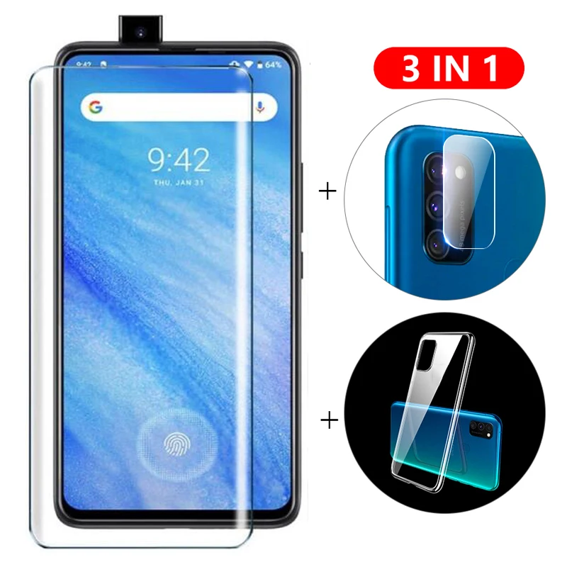 3 1 Case + Camera Gehard Glas Op Voor Umidigi S5 Pro Screenprotector Voor Umidigi S5 pro 3D Glas|Telefoonbumper| - AliExpress