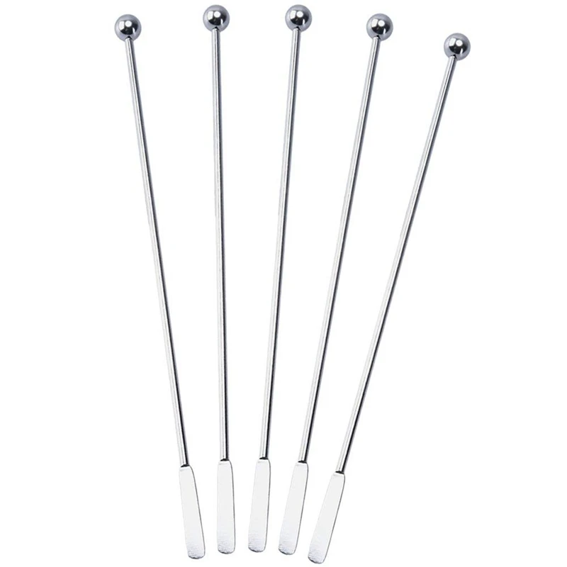 New-10pcs палочки для взбивания коктейлей из металла и нержавеющей стали, мешалки для кофе, вина, сока, 7,5 Дюймов, 10 штук в упаковке