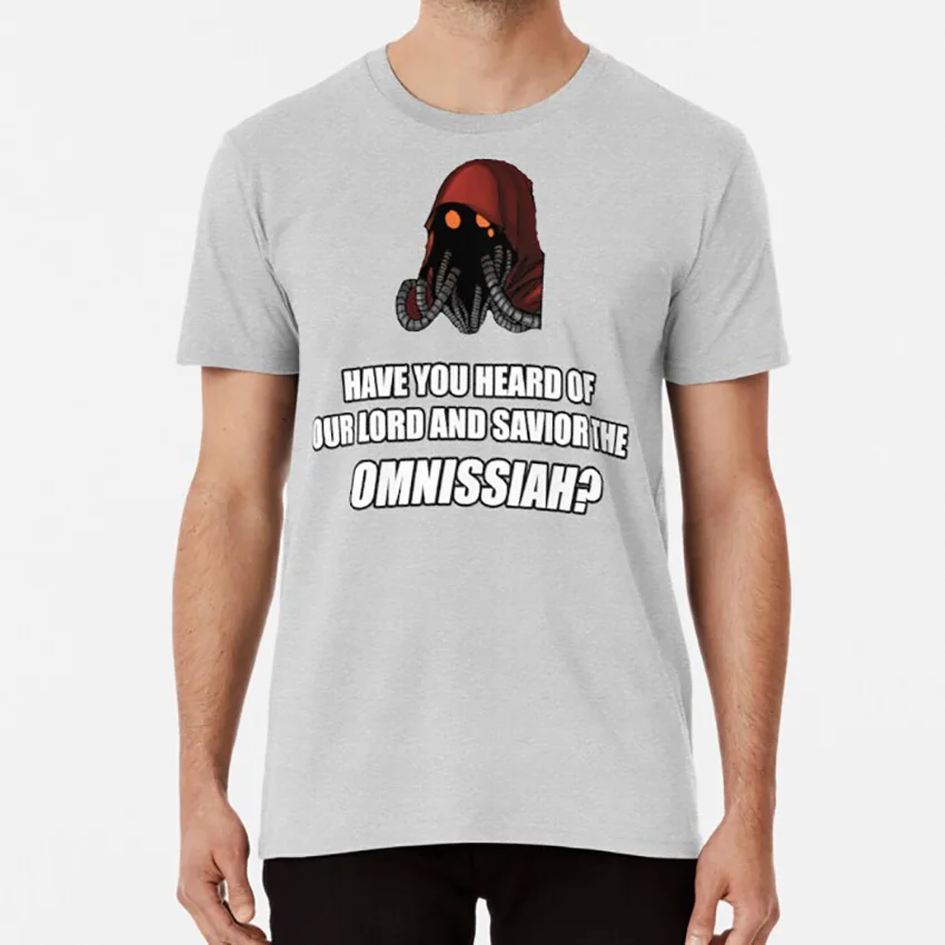 Вы слышали о нашем Господе и спасательном омнисе? Футболка 40k технический