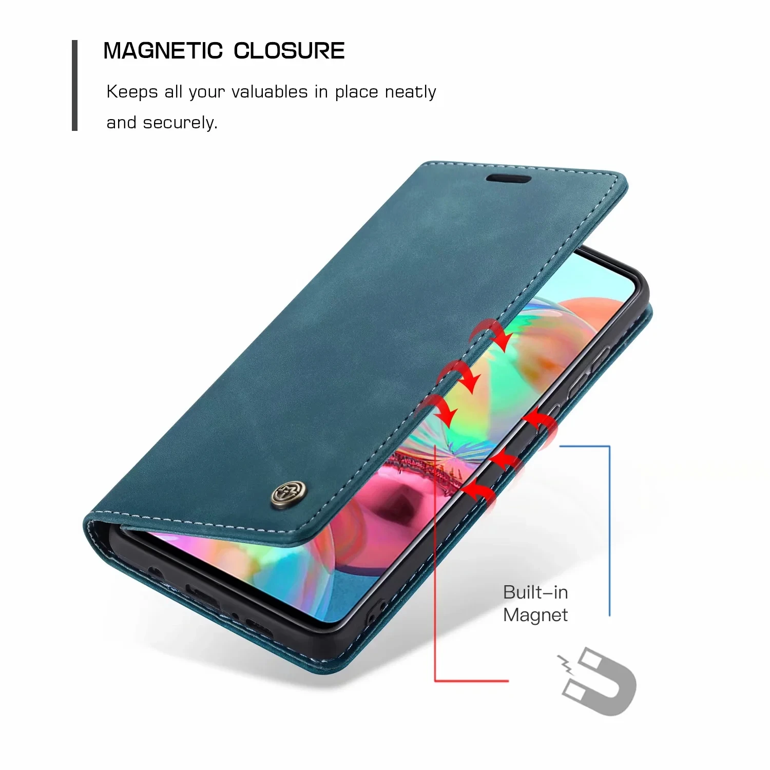 Leather Phone Case A52 Flip Leather Case for Samsung A51 A21S A31 A41 A72 A71 A32 A50 A70 A30 A20 A10 S21 S20 Ultra FE S10 S9 S8 Plus