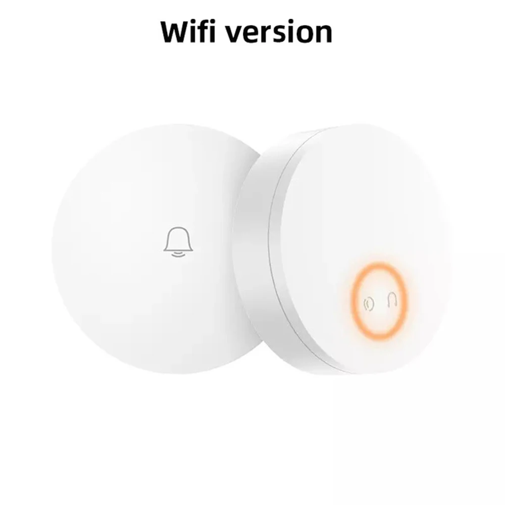 Новое прибытие Xiaomi Мини Linptech WI-FI Self-энергетических Беспроводной дверной звонок работает с Mijia приложение Smart Управление памяти Функция - Цвет: Wifi version  US