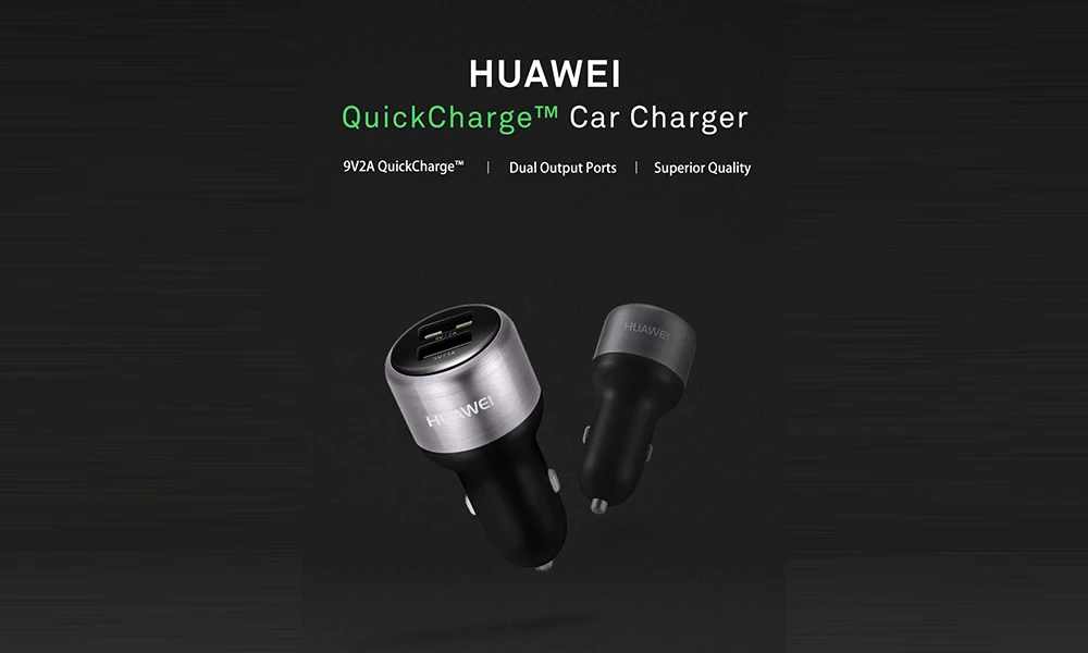 Оригинальное автомобильное зарядное устройство HUAWEI QuickCharge с двойным выходом 9 В/5 В 2A и 5 В 1A, подходит для планшетов на базе Android IOS