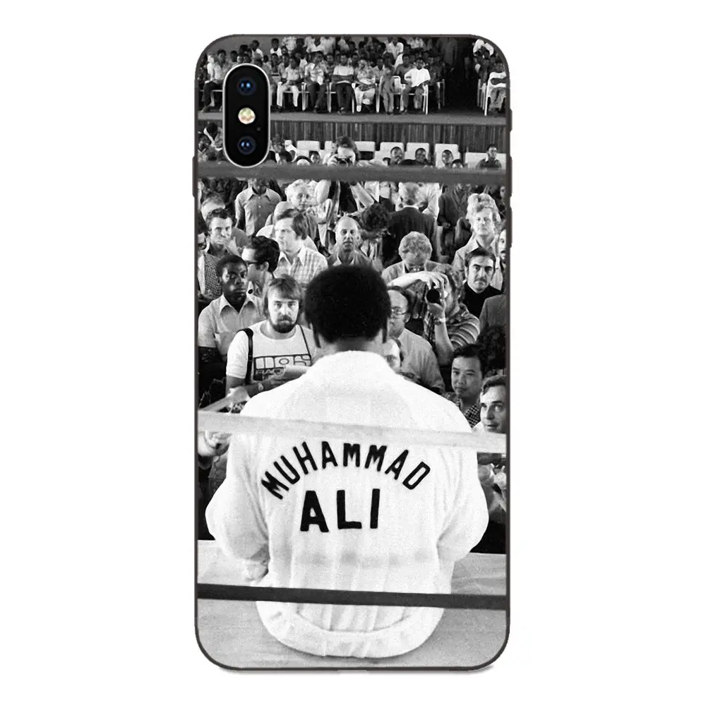 Новинка, мягкий ТПУ чехол для Apple iPhone 4, 4S, 5, 5S, SE, 6, 6 S, 7, 8 Plus, X, XS, Max, XR, Muhammad Ali - Цвет: as picture