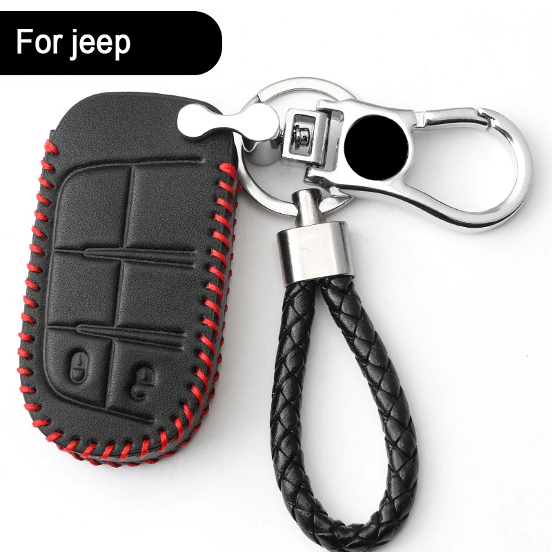 Кожаный чехол для ключей Fiat комплект джипа jeep free светильник man grand commander cherokee