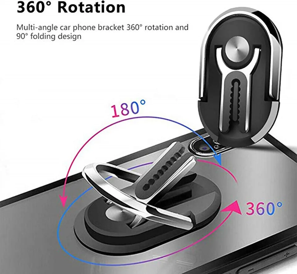 Многоцелевой держатель для мобильного телефона, автомобильный держатель с креплением на выходе на 360 градусов, магнитный держатель телефона с кольцом на палец