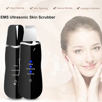 

Ultrasonic Skin Scrubber Skin Peeling Face Cleaner Facial Deep Cleaning Beauty Device Skin Care Rejuvenation Blackhead Removal