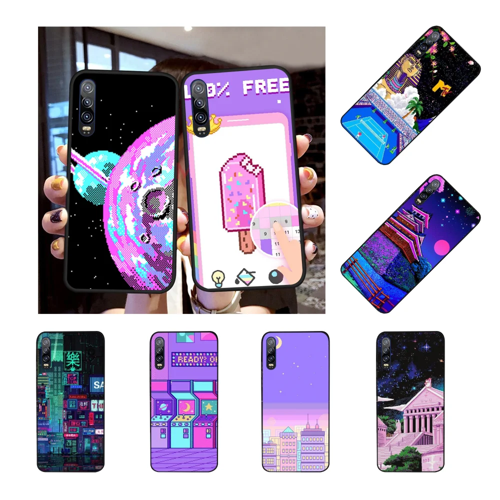 NBDRUICAI художественный пиксель эстетический DIY Роскошный чехол для телефона Huawei P30