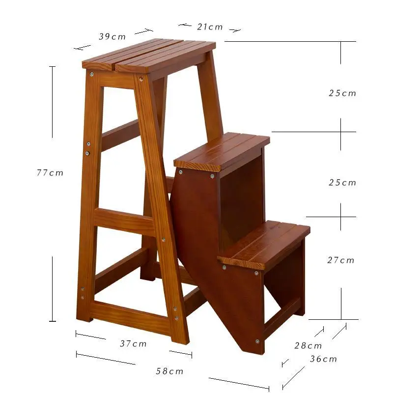 MODEL V Скамейка Banco Marches Escalon Ottoman маленький складывающийся стул Escalera Madera Escabeau стремянка стул Merdiven стремянка - Цвет: MODEL V