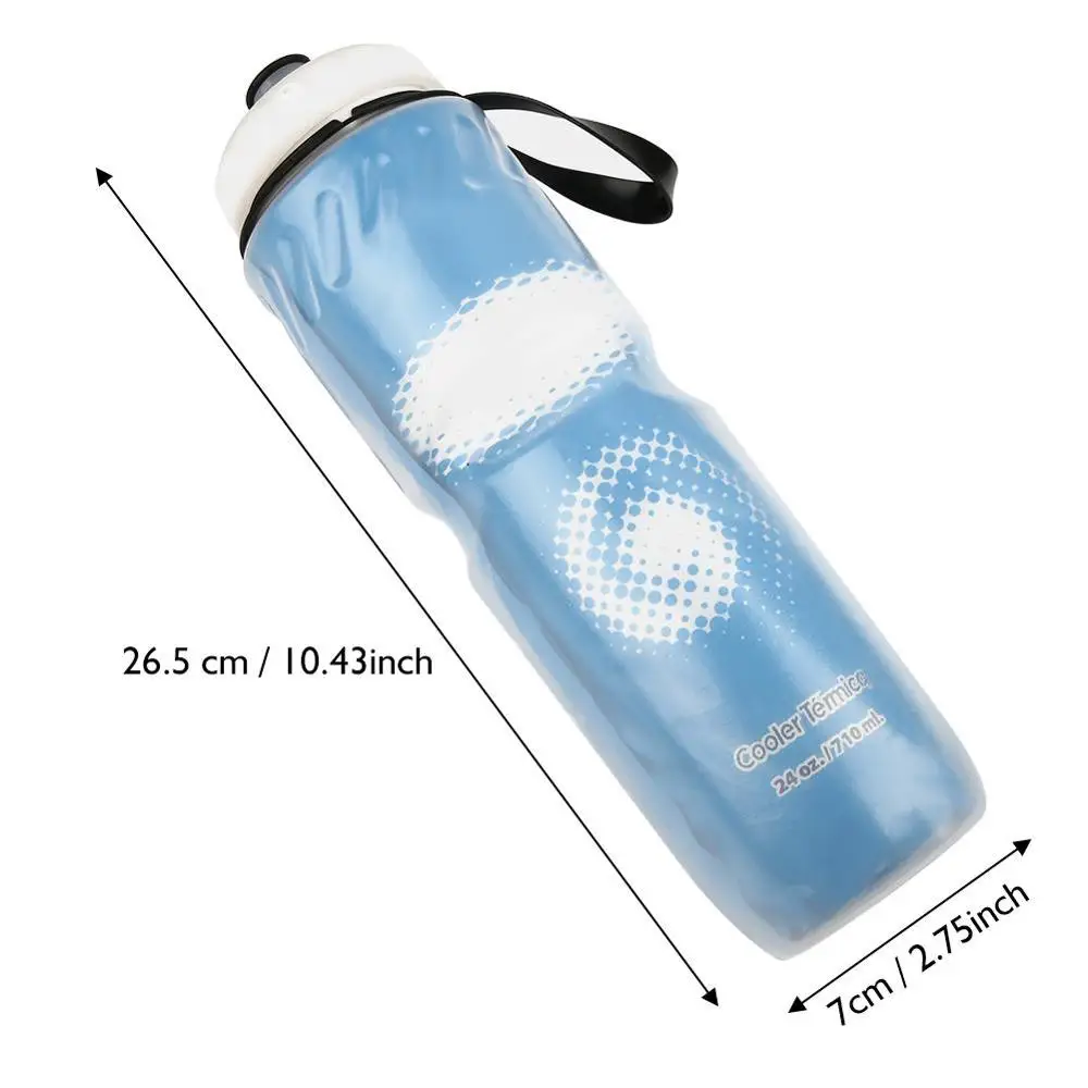 Water Bottle 710ML Cycling Equipment Outdoor Dual Layer Thermal Keeping Hot Cold Water