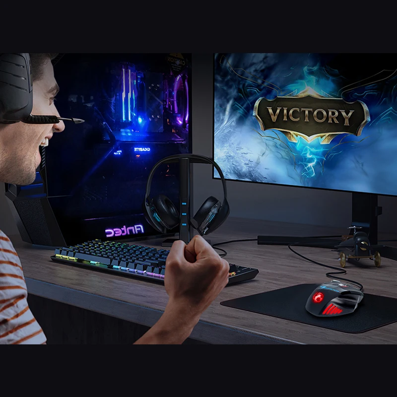 Gaming Mouse Ergonomic Mouse Wired Mouse Computer Mouse Gamer Ergonomic Gaming Mouse USB Wired 5500 DPI Silent 7 Button LED Backlight For PC Laptop