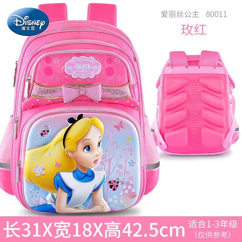 Disney Alice/Новая школьная сумка для учеников начальной школы 1-3-4 класса, рюкзак для девочек, корейский модный рюкзак для девочек