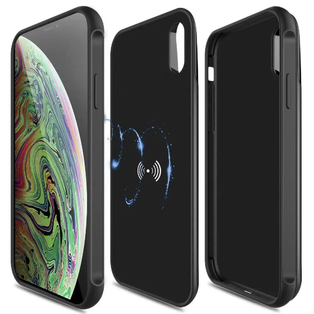 

DishyKooker For iPhone X/XR/XS/XS Max Qi Wireless Charging Battery Case Power Bank Charger Case