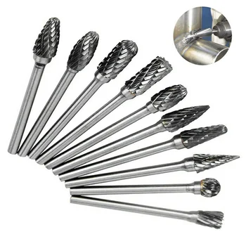 

Supplies Rotary Burr Set Tungsten Carbide 1/8Inch Shank Tool For DIY Woodwork