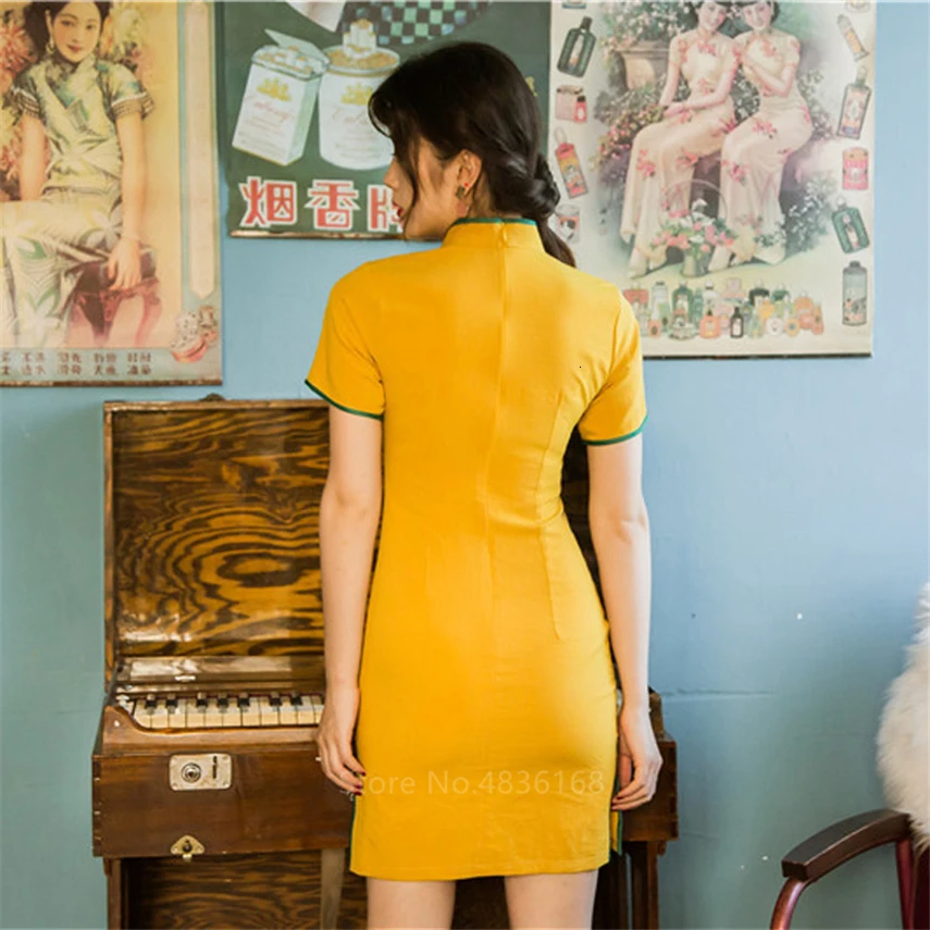Китайское платье Cheongsam винтажное женское вечернее традиционное платье для вечеринки Vestidos Crane Qipao новогодний китайский сатиновый стиль