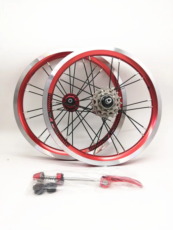 Litepro 14/16 складной велосипед 412 Wheelset наружный 3 Shifter Wheelset три скорости колеса велосипеда обод