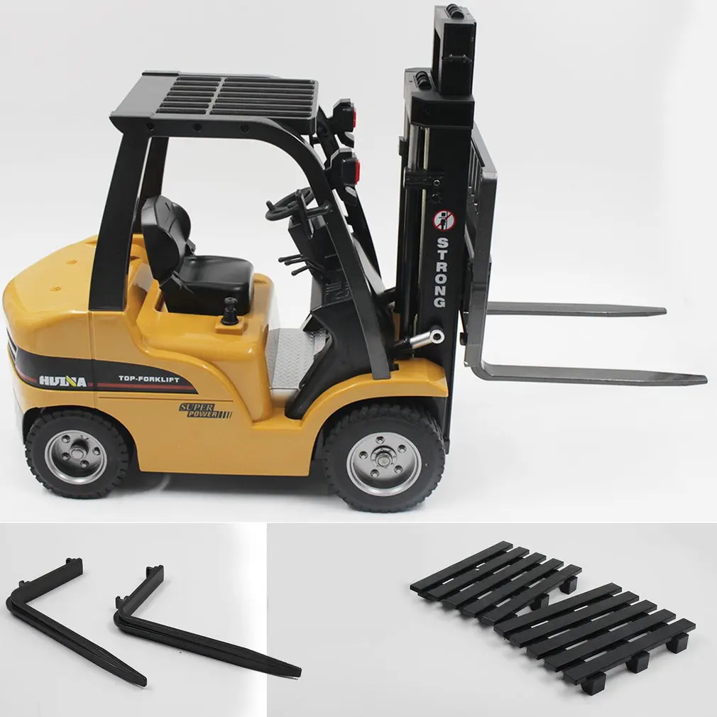 

HUINA TOYS 1577 1/10 8CH Alloy RC Forklift Truck Crane Truck Construction Car Vehicle Toy with Sound Light Workbench Lift RTR z