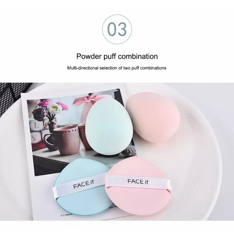 Strong Durable Polyurethane Makeup Egg Dry-wet Dual-use Good Elasticity Soft Powder Puff Makeup Cosmetic Puff