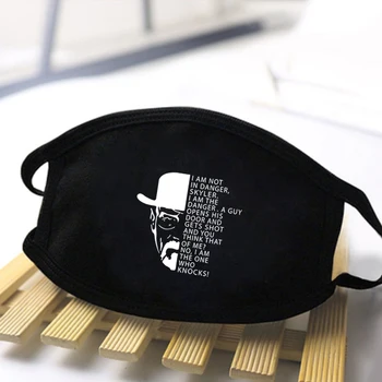 

Mens/Women Power Fansi Poisoner Heisenberg Mask Washable Comfortable Masks High Quality Breathable Anti Haze Reusable Black Mask