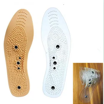 

Transparent Yellow Magnet Therapy Insole Men And Women Healthcare Message Slimming Therapy for Weight Loss Massage Foot Insole