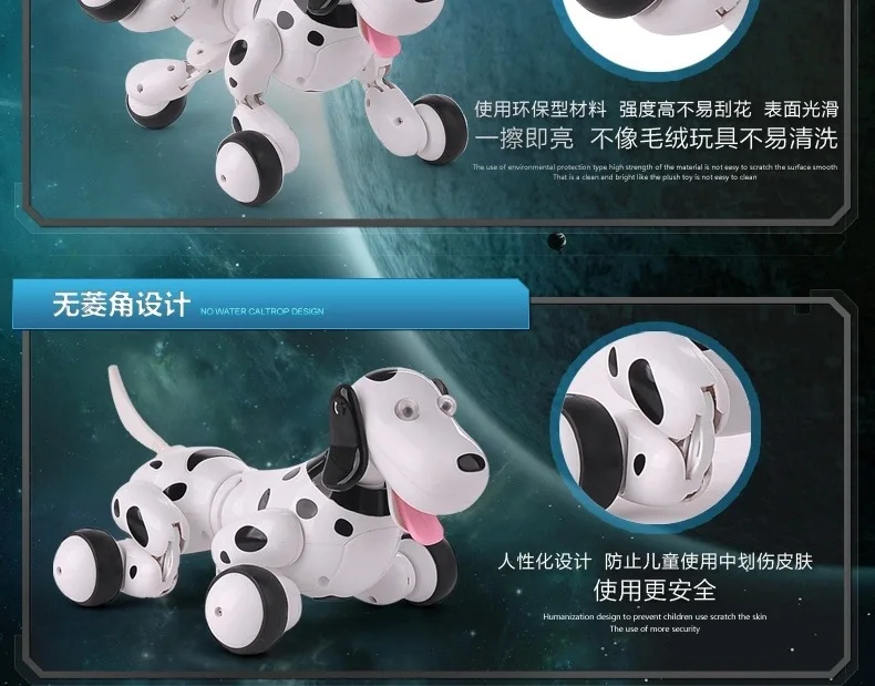 Golden Light 777-338 Intelligent Robot Dog 2.4G Wireless Remote Control Dog Smart Programmable Electric Educational