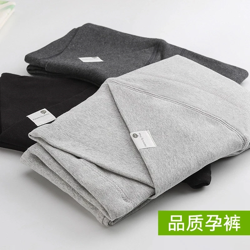 Across V Low Waist Belly Cotton Maternity Legging Spring Casual Skinny Pants Clothes for Pregnant Women Autumn Pregnancy