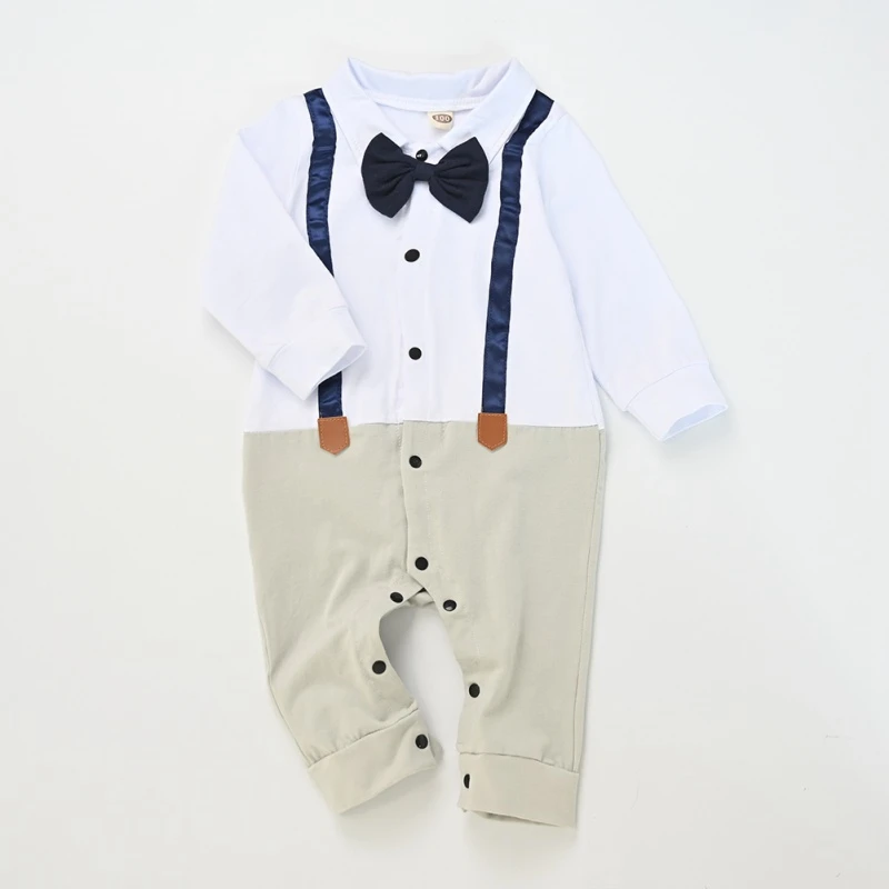 Autumn Infant Romper Baby Boys Rompers Long Sleeve Gentle Design Baby Jumpsuit