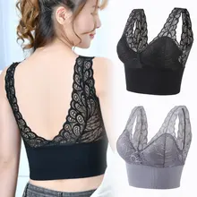 Soutien gorge en dentelle pour femmes, modèle Floral, Sexy, soutien gorge Push Up sans armatures, dos nu, rembourré, nouvelle collection 2021 