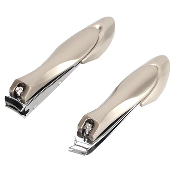 

2PCS Flat Beak and Oblique Beak Nail Trimmer Cutters Paronychia Nippers Toe and Paronychia Nippers Toe Nail Clippers