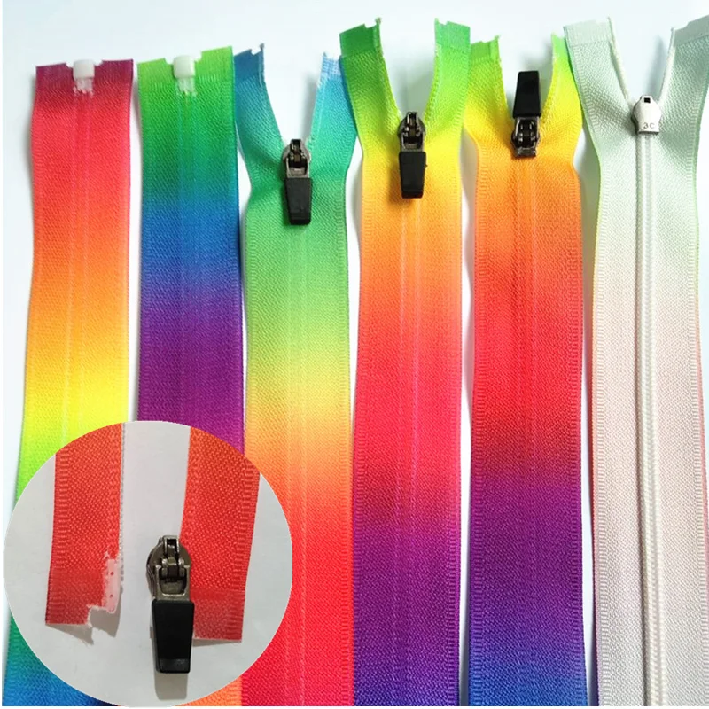 

50pcs 30-60cm (12-24 inches) 3# color nylon opening zippers, suitable for clothing and household textiles